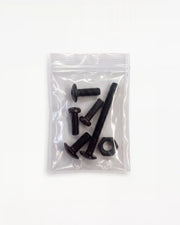 Bolsa de tornillos negros de cabeza redondeada y tuerca hexagonal, kit de tornillería PILOTIS