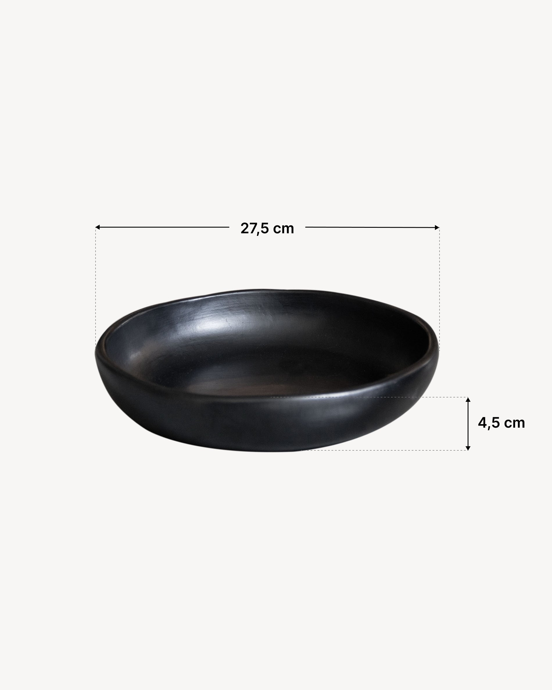 Dimensiones plato grande chamba