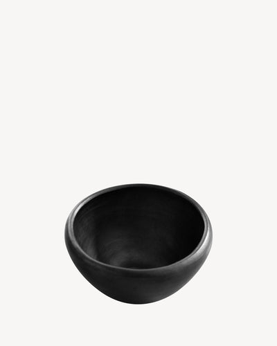 Cuenco pequeño de barro negro Chamba Ø15,5cm