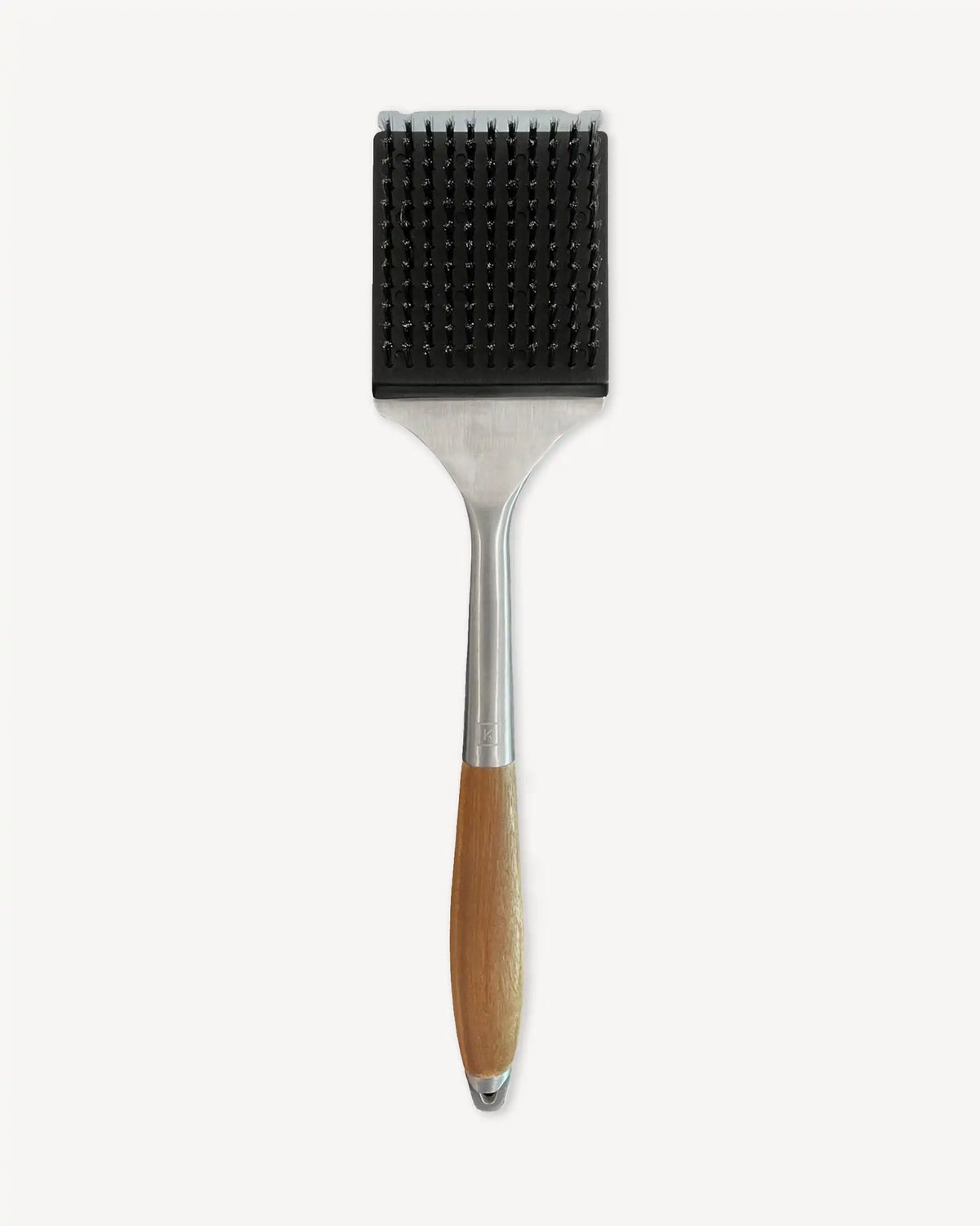 Cepillo para kamado de acero inoxidable y acacia Kokko