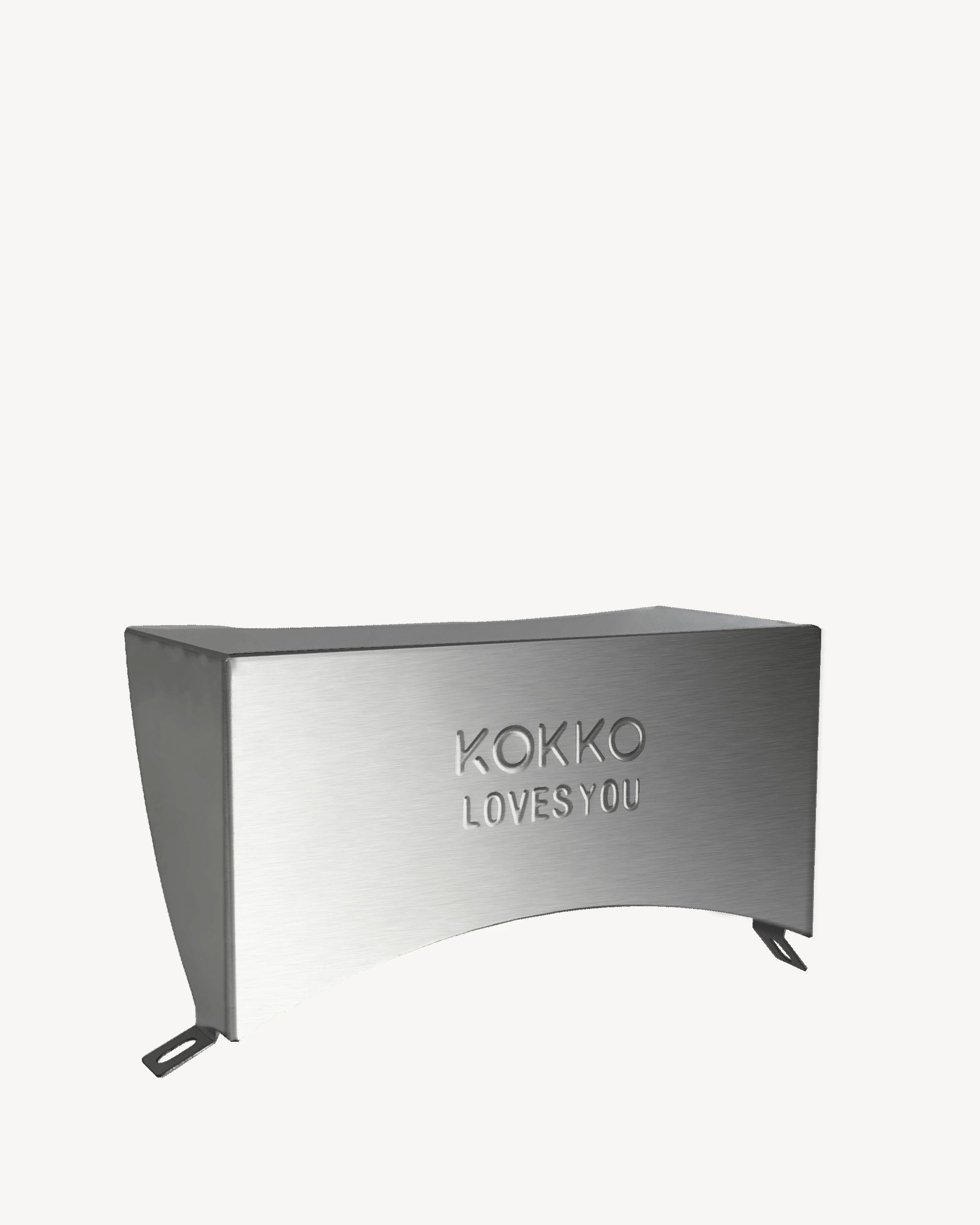 Protector de acero inoxidable para la bisagra del kamado Kokko.