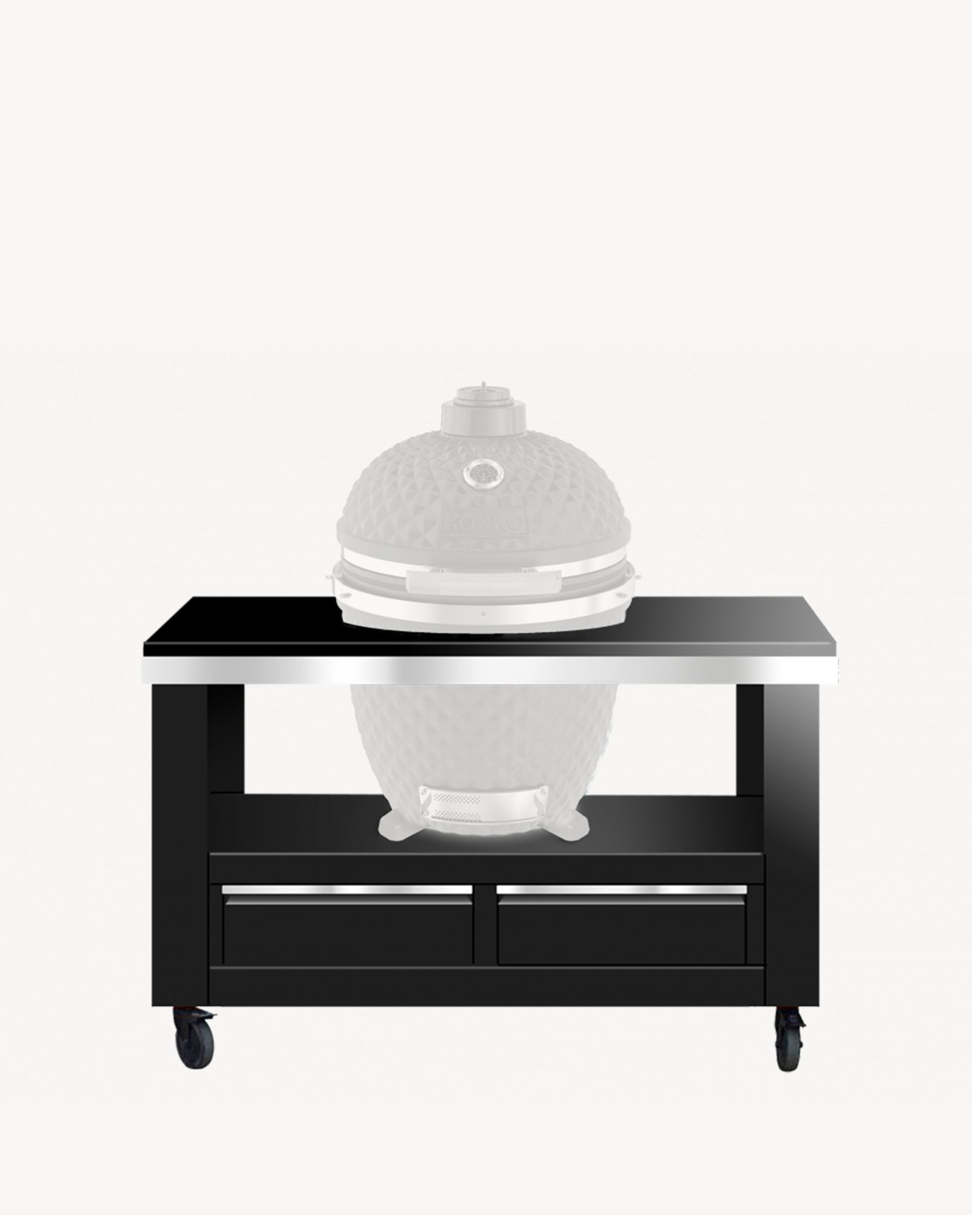 Carro metálico con cajones