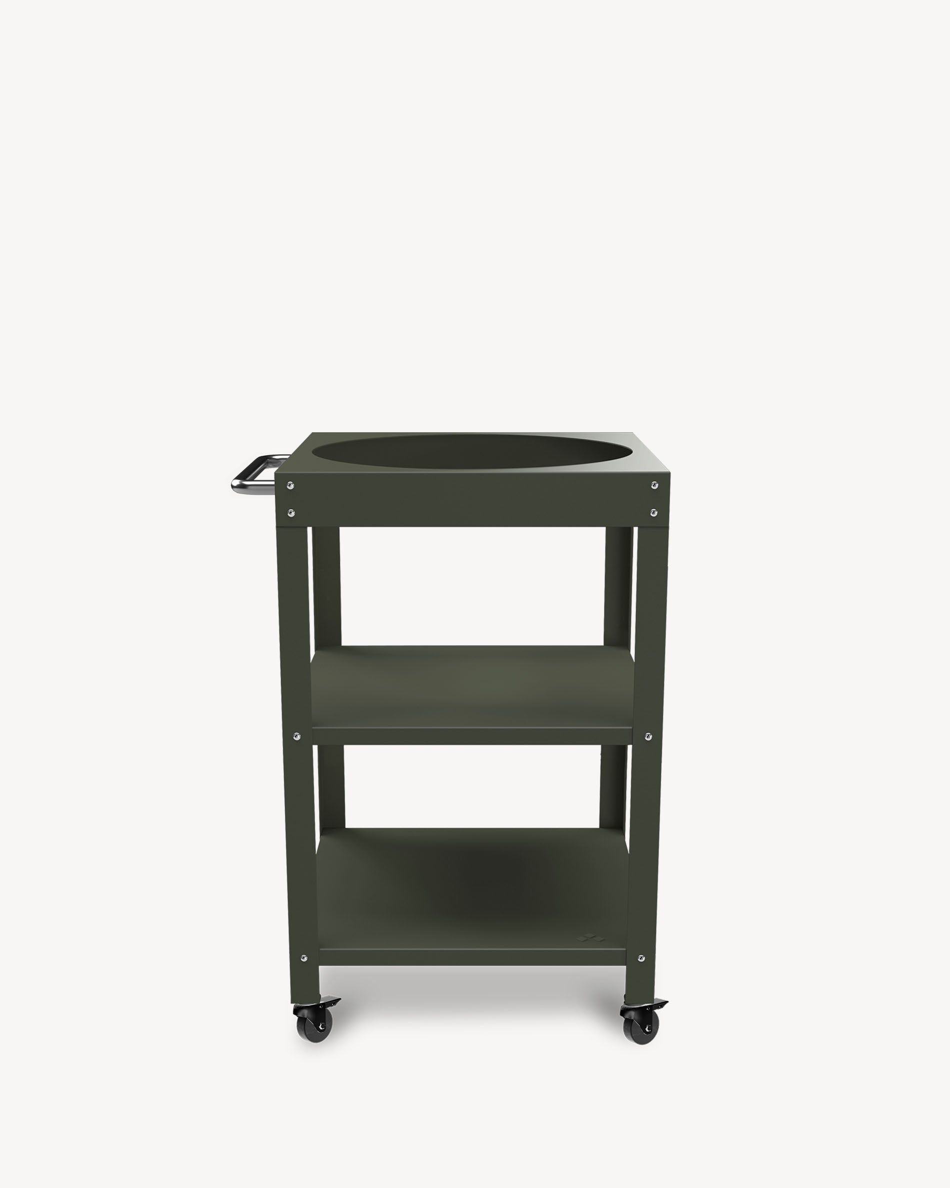 Carro auxiliar de metal verde oliva para Kokko L 18''