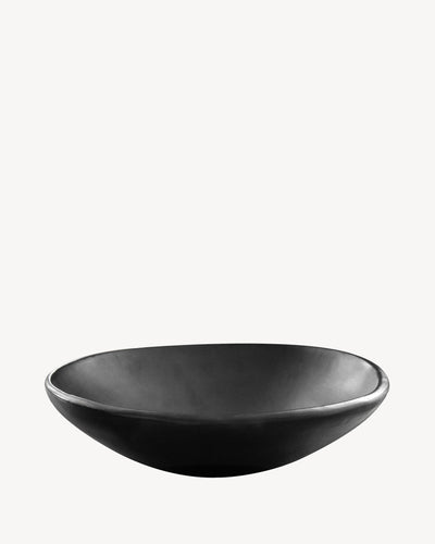 Copa grande de barro negro Chamba Ø30cm