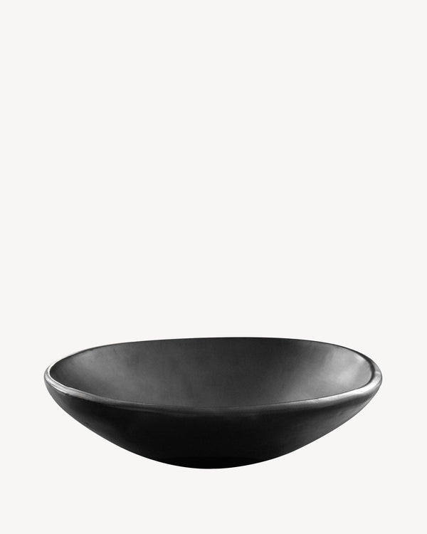 Copa grande de barro negro Chamba Ø30cm