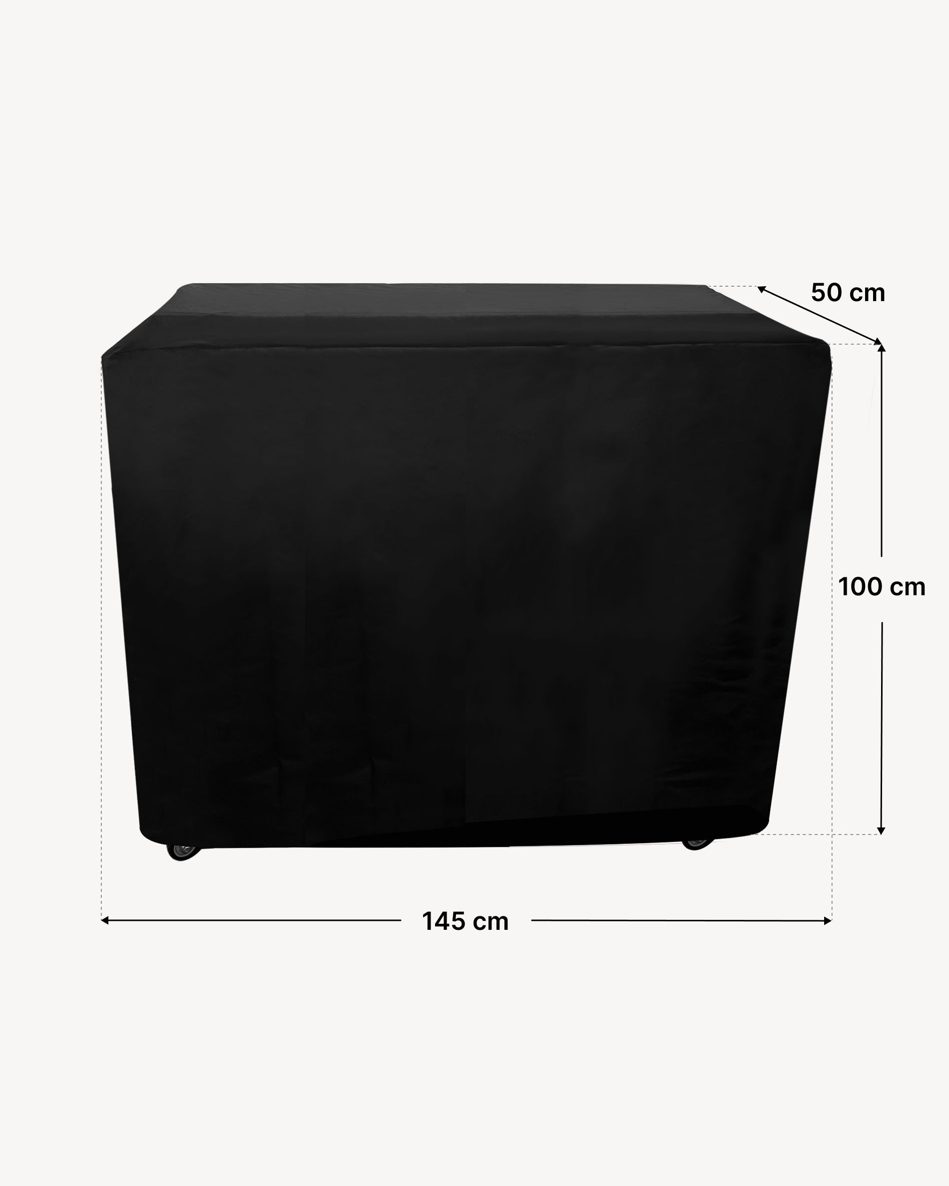 Dimensiones funda mesa auxiliar 50x145