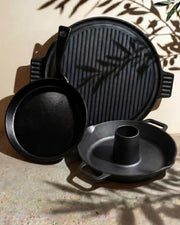 Pack de accesorios Kokko con parrilla, soporte y utensilios de cocina para kamado