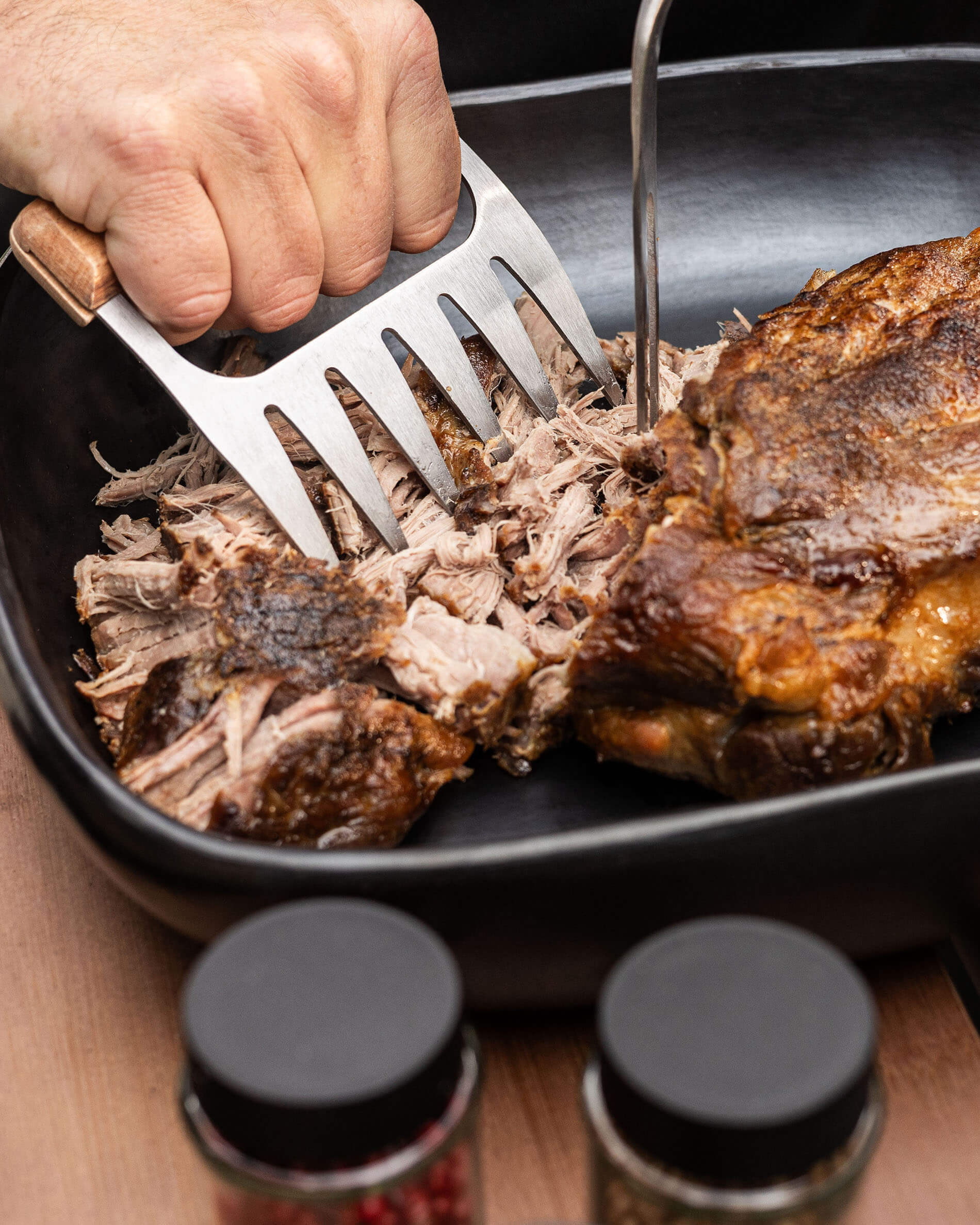 par de garras con carne