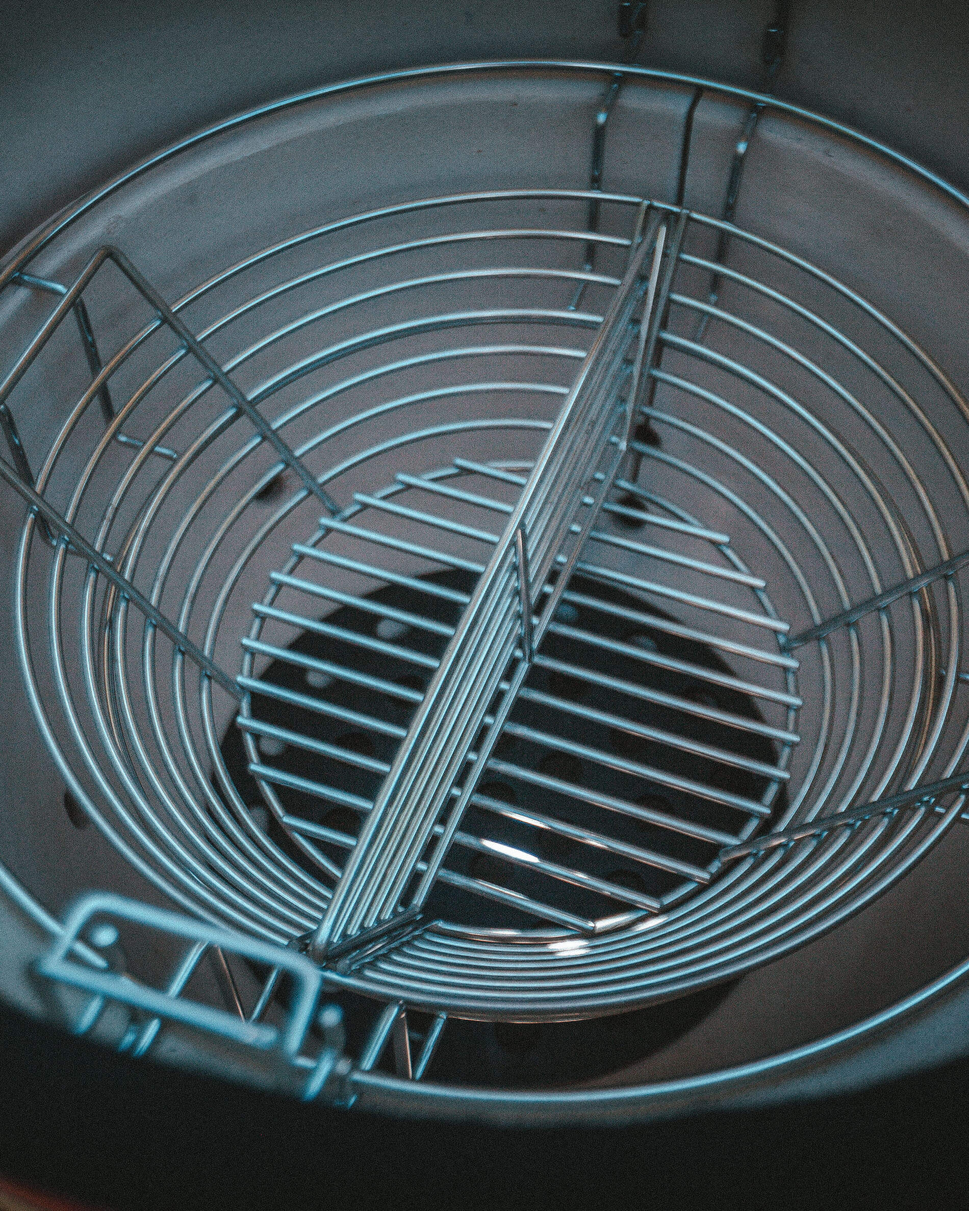 Cesta de acero inoxidable para carbón