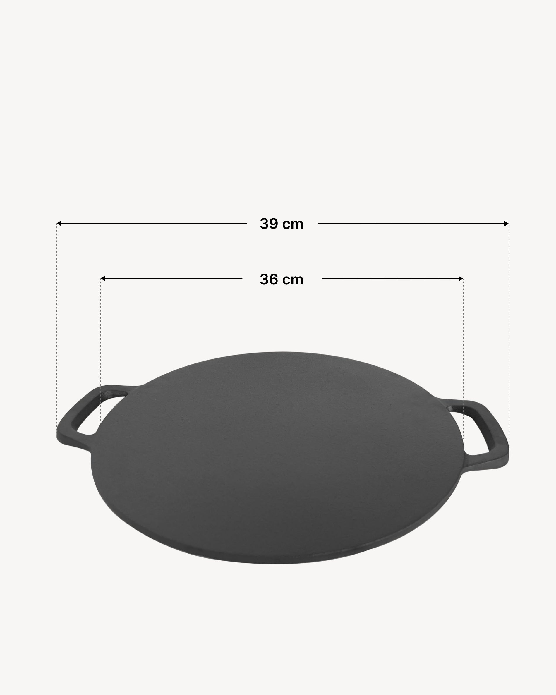 Dimensiones de la plancha lisa de hierro fundido
