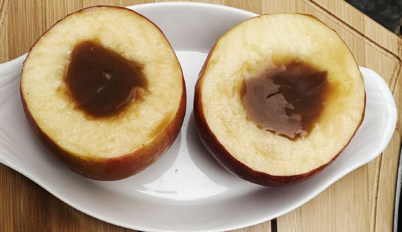 Manzana caramelizada