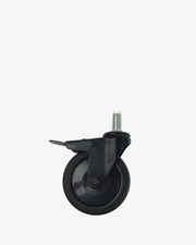 Rueda para carro de kamado Kokko en acero inoxidable.