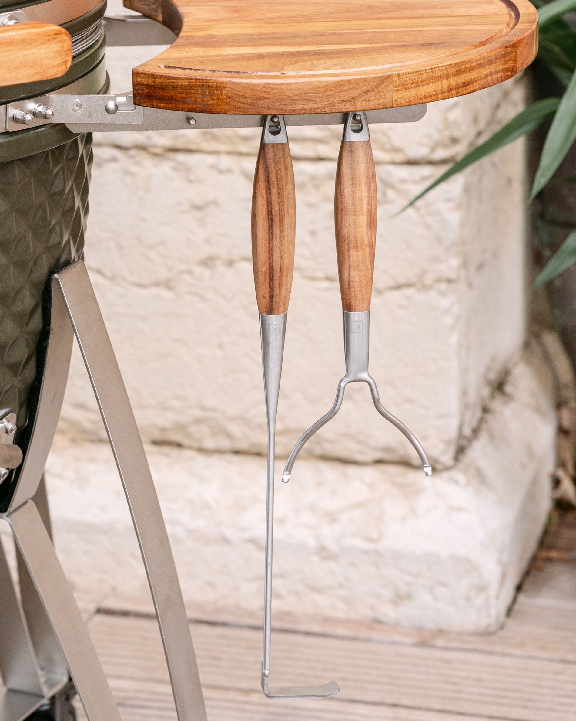 Tirador de cenizas y asa de acero inoxidable